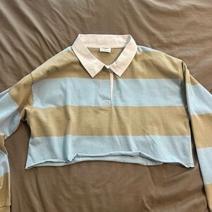 Striped Cropped Shirt